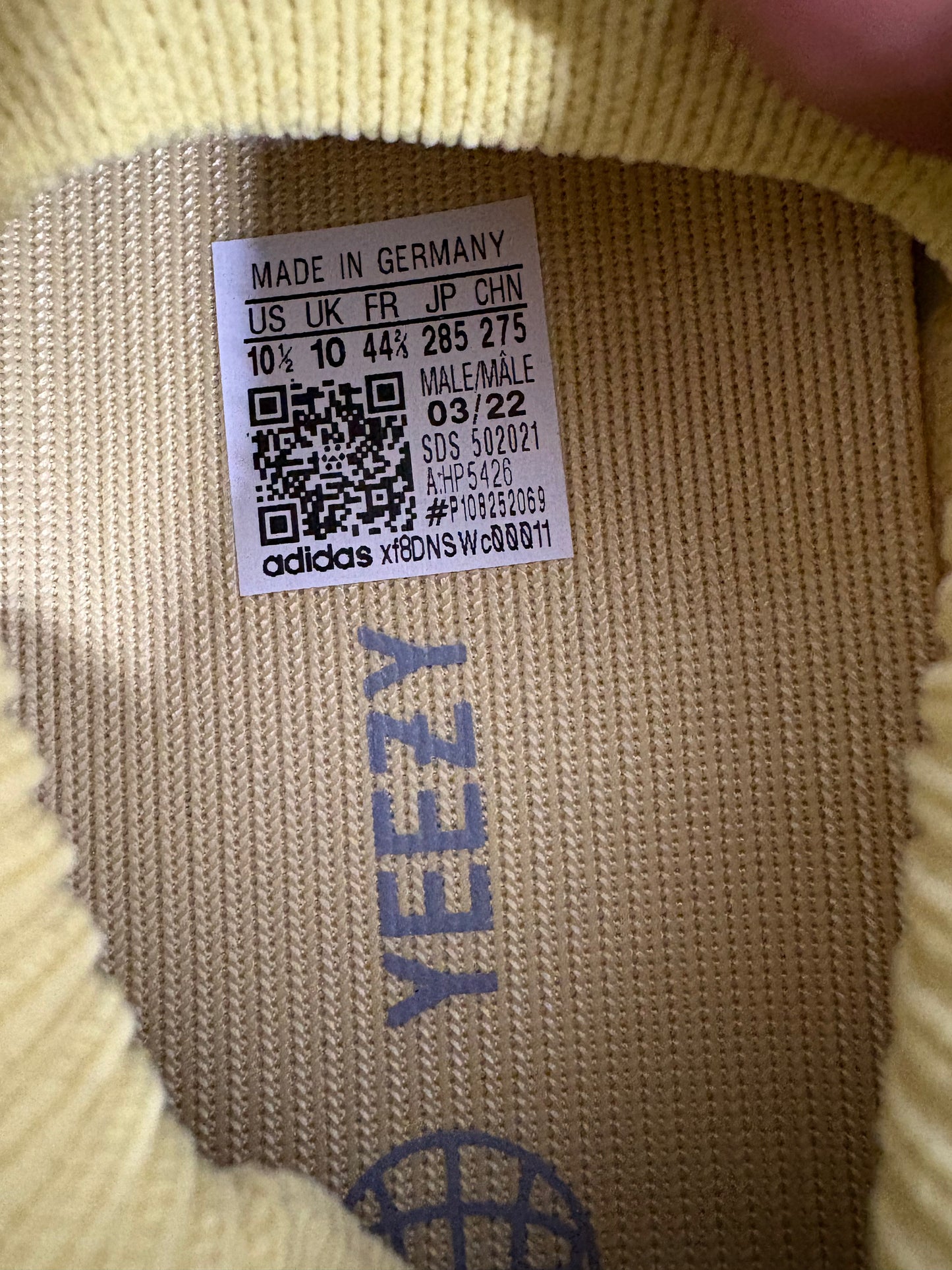 adidas Yeezy 450 Sulfur