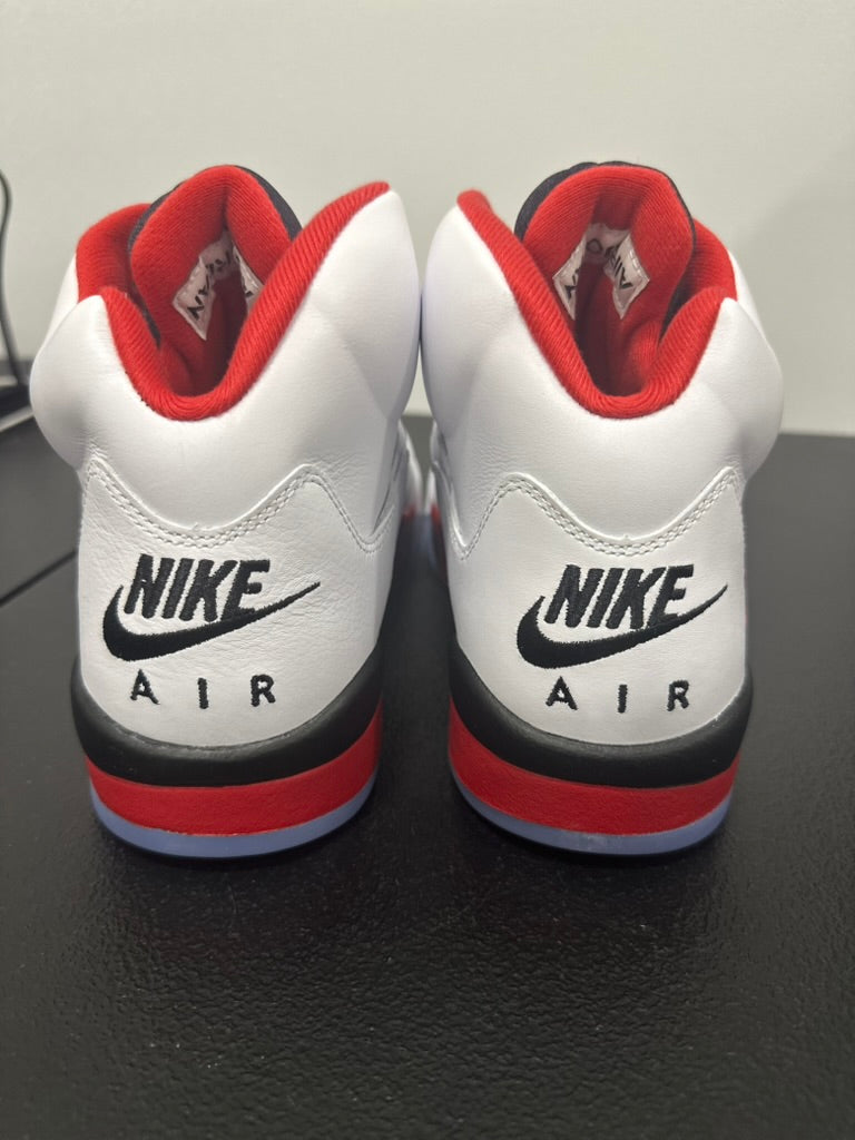 Jordan 5 Retro Fire Red Black Tongue (2025)