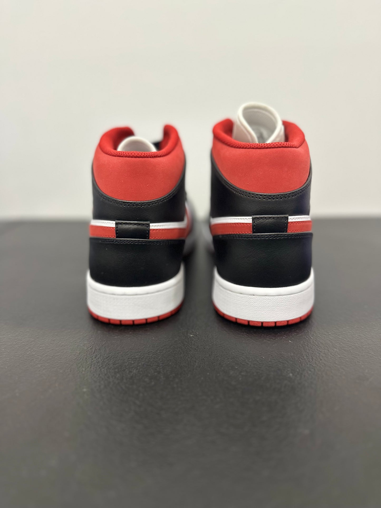 Jordan 1 Mid Gym Red Black White