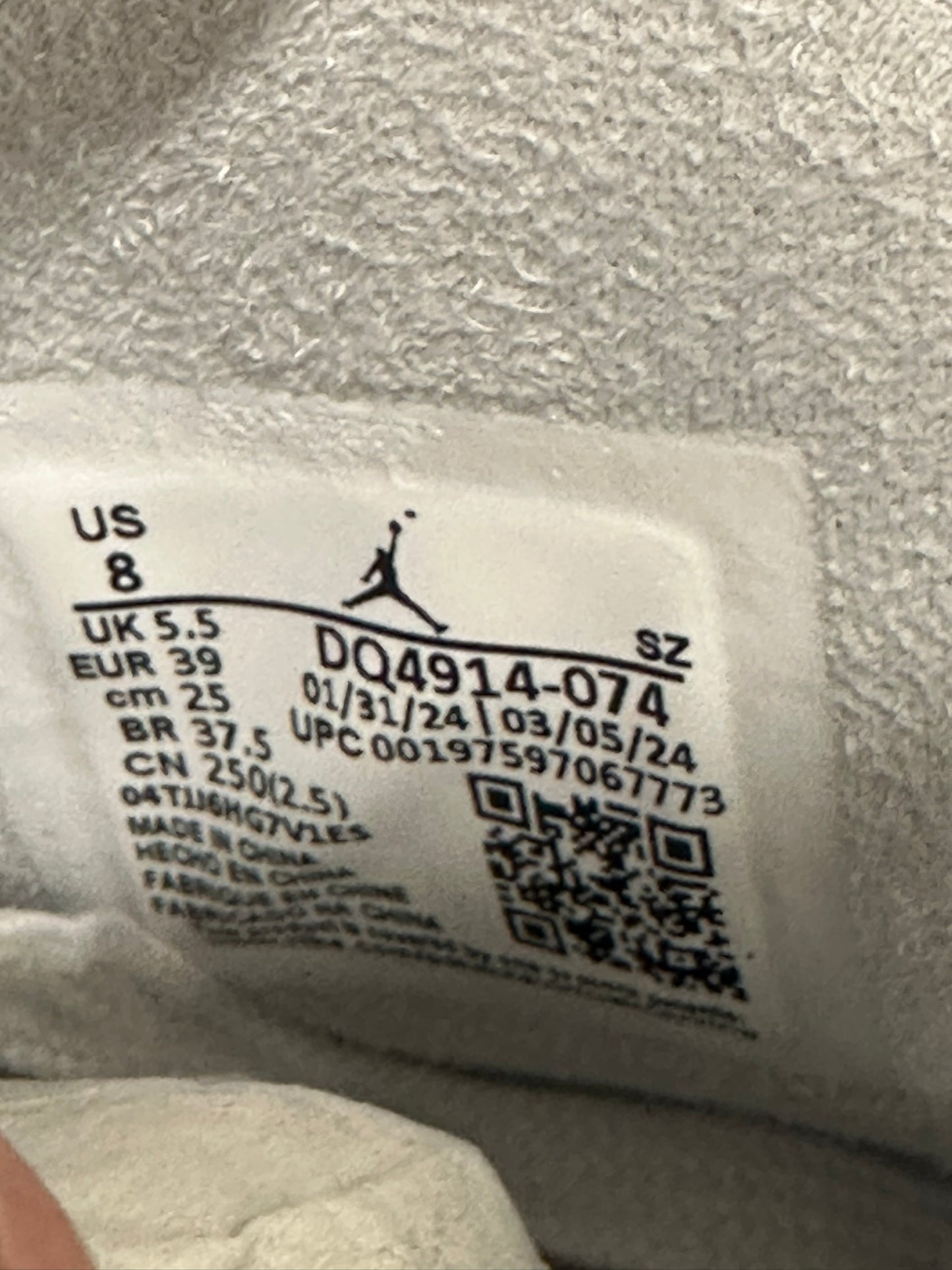 Jordan 6 Retro Craft Paris Olympics Pearl (Women's)