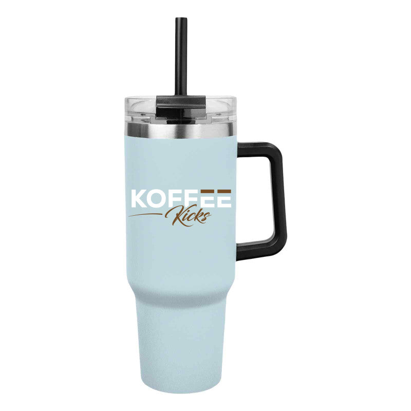 Koffee Kicks 40 Oz. Intrepid Stainless Steel Tumbler