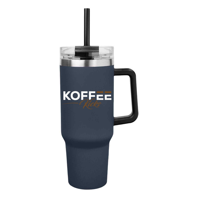 Koffee Kicks 40 Oz. Intrepid Stainless Steel Tumbler