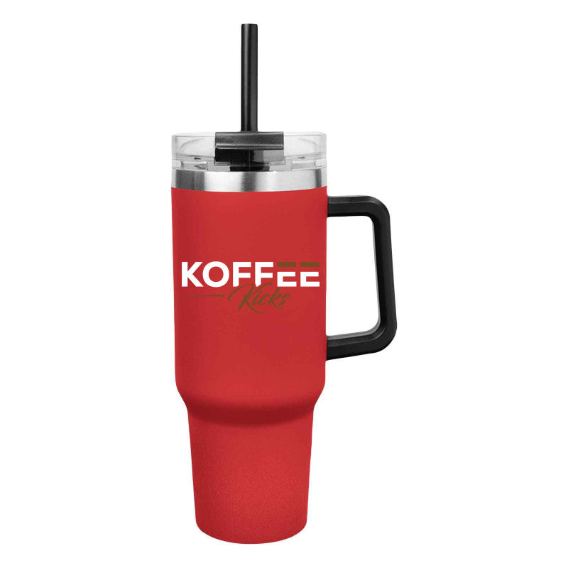Koffee Kicks 40 Oz. Intrepid Stainless Steel Tumbler