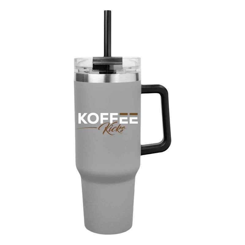 Koffee Kicks 40 Oz. Intrepid Stainless Steel Tumbler