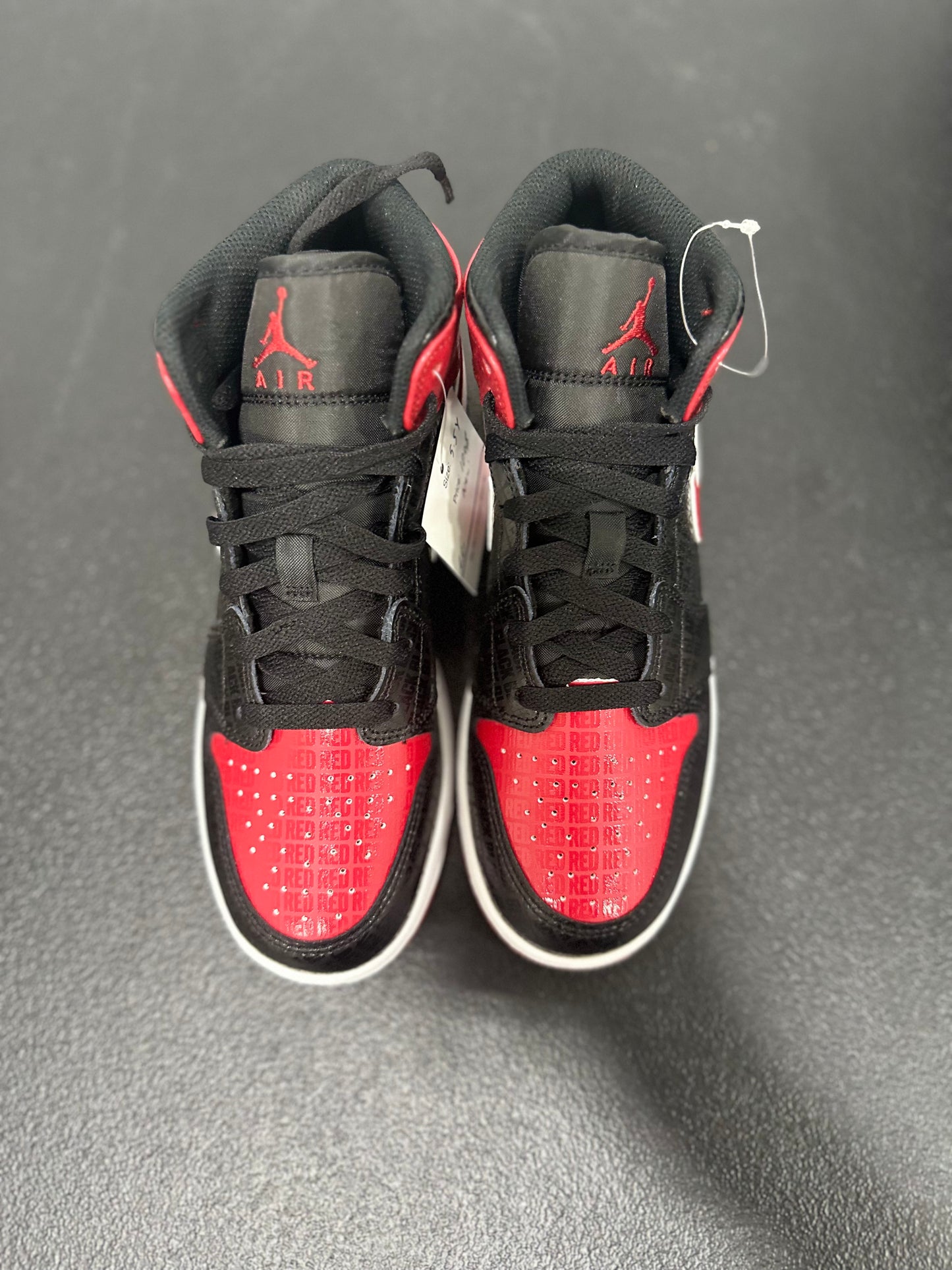 Jordan 1 Mid Bred Text (GS)