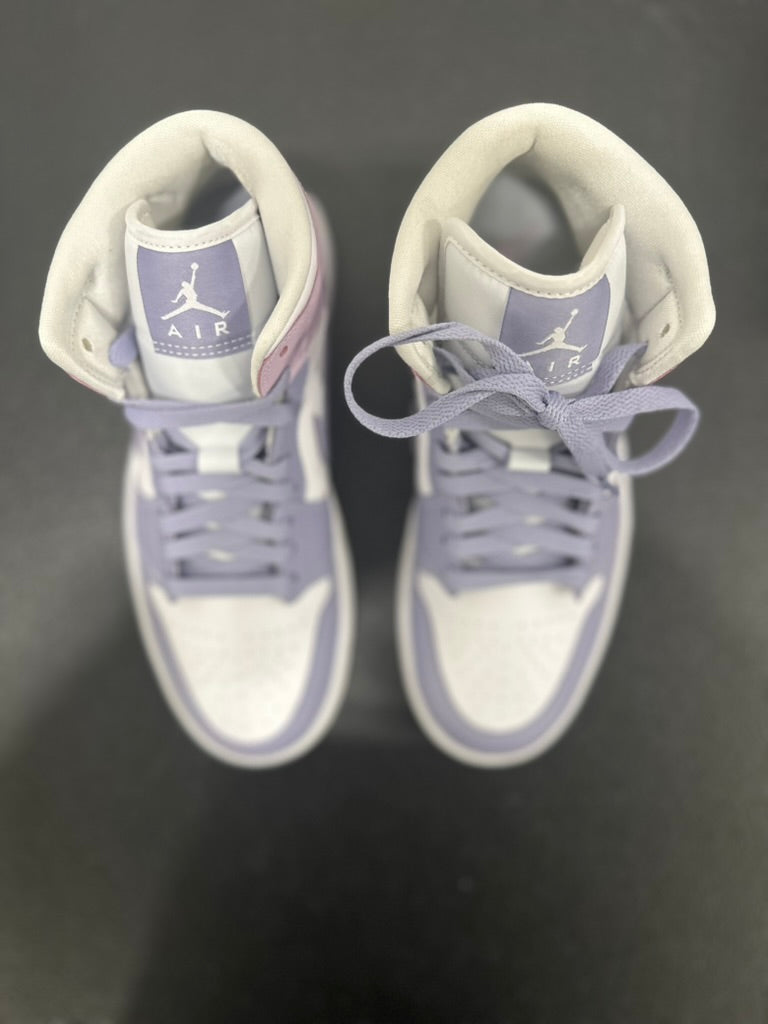 Jordan 1 Mid Indigo Haze Doll White (Women's)