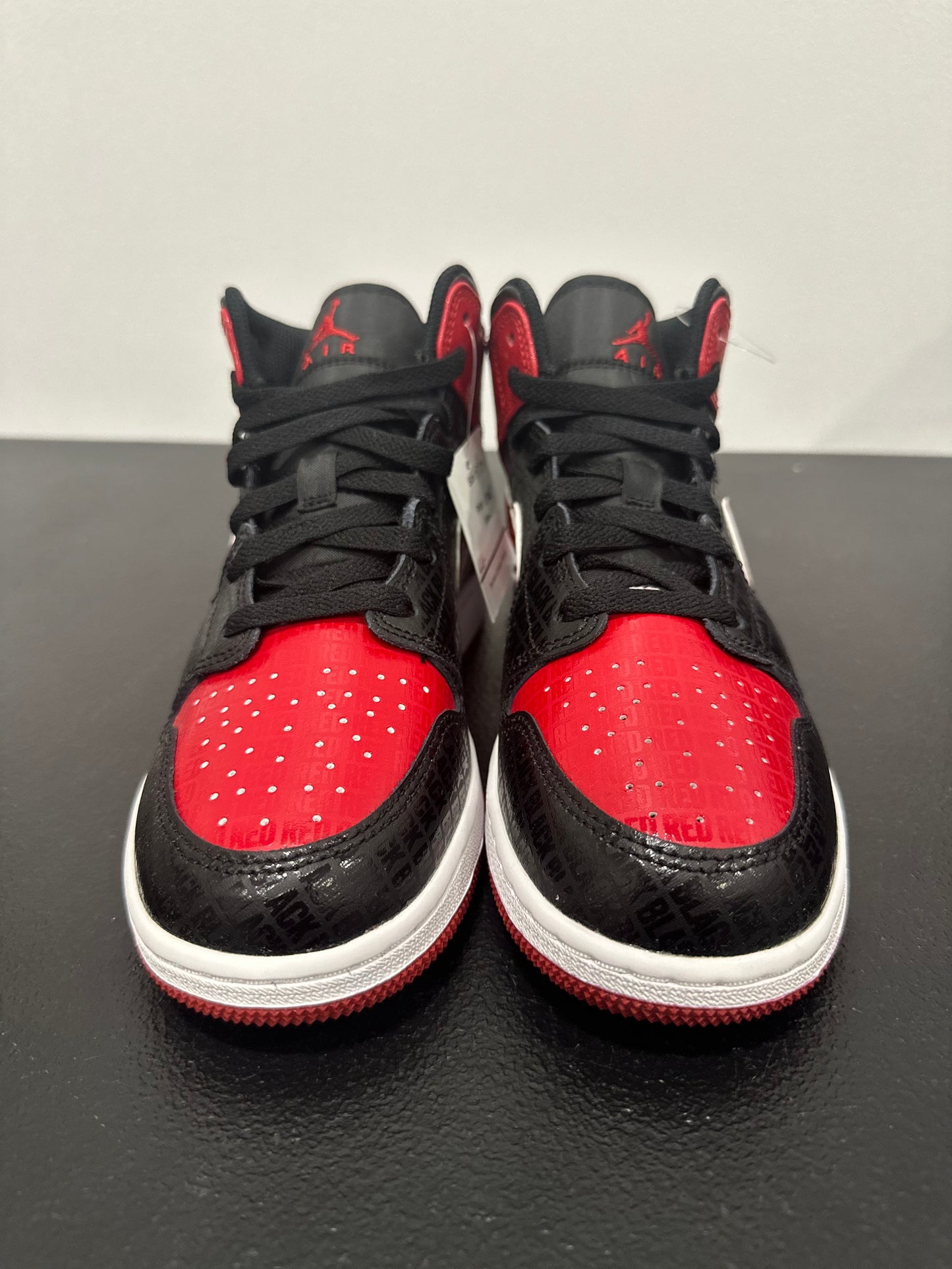 Jordan 1 Mid Bred Text (GS)