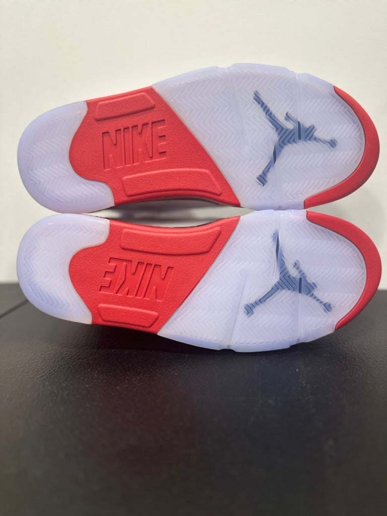 Jordan 5 Retro Fire Red Black Tongue (2025)