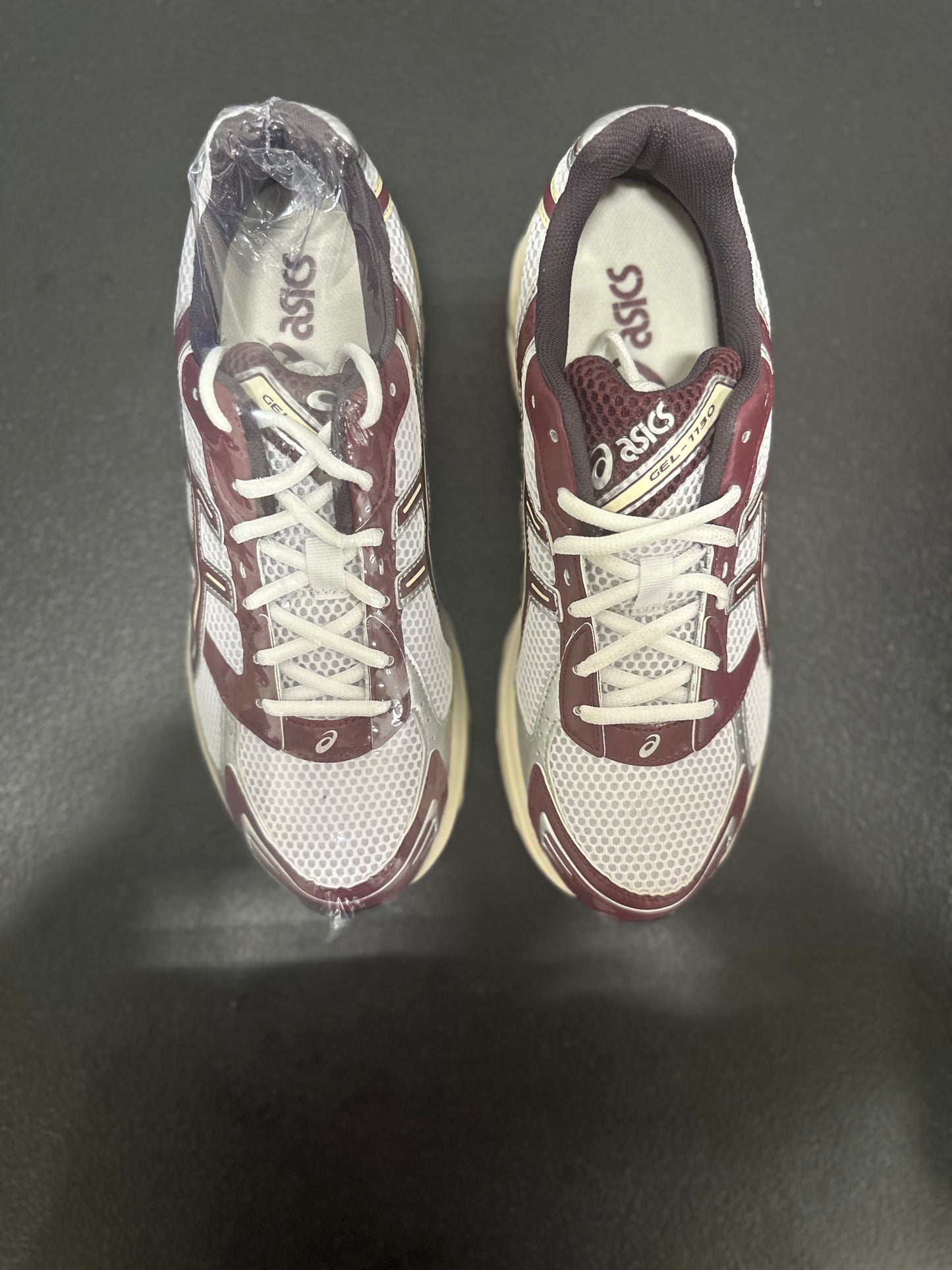 ASICS Gel-1130 White Maroon Banner