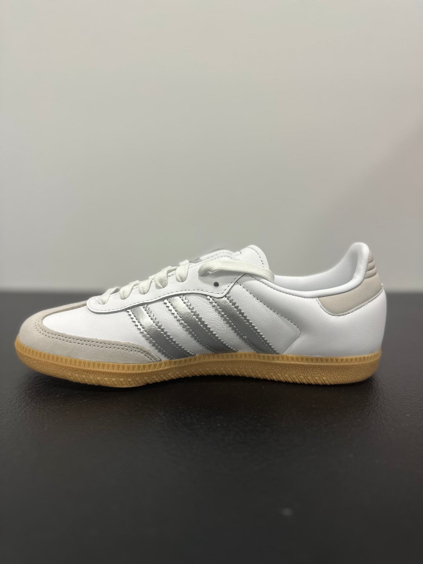 adidas Samba OG White Silver Metallic Grey (Women's)