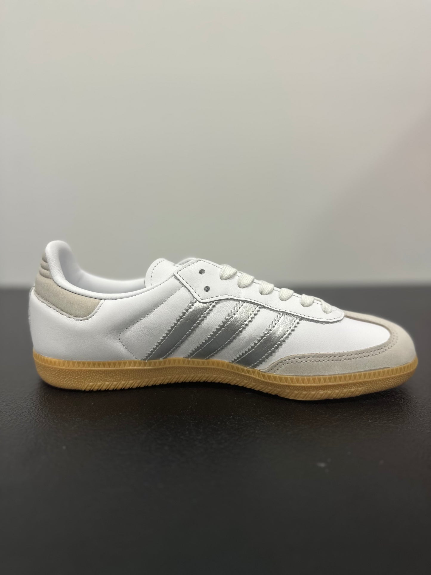 adidas Samba OG White Silver Metallic Grey (Women's)