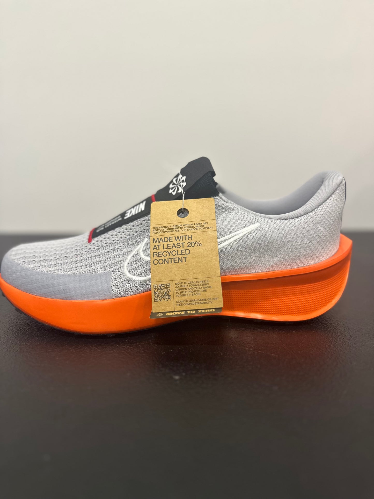 Nike Interact Run EasyOn Wolf Grey Safety Orange University Red White