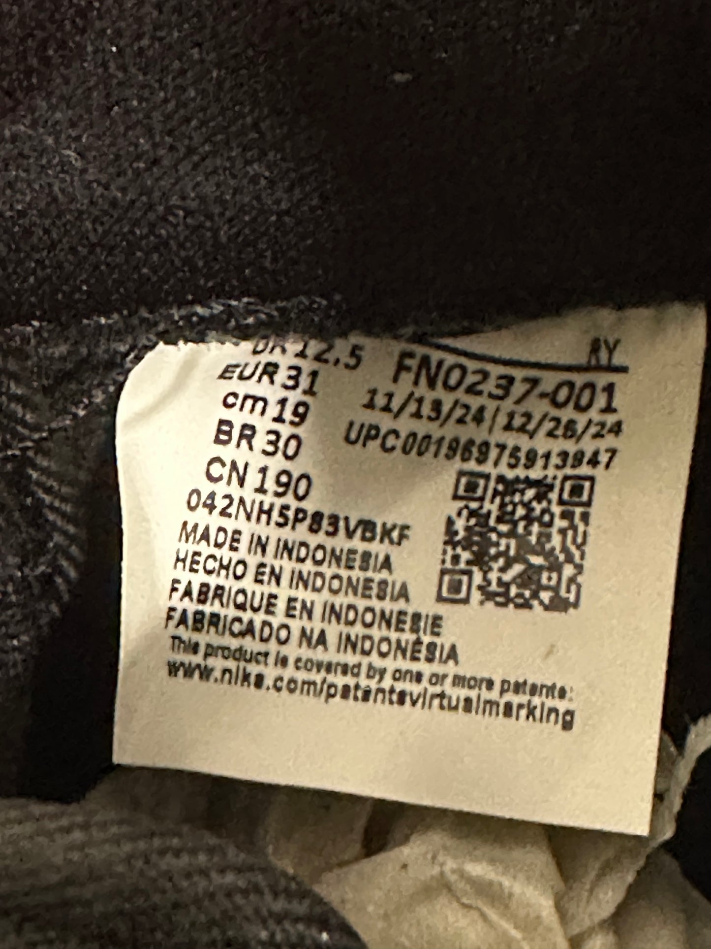 Nike Force 1 Low EasyOn Triple Black (PS)
