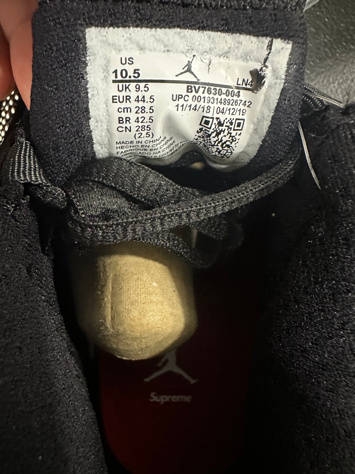 Jordan 14 Retro Supreme Black
