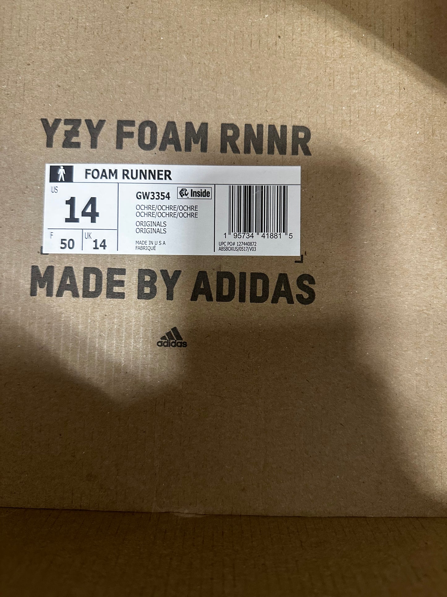 adidas Yeezy Foam RNNR Ochre