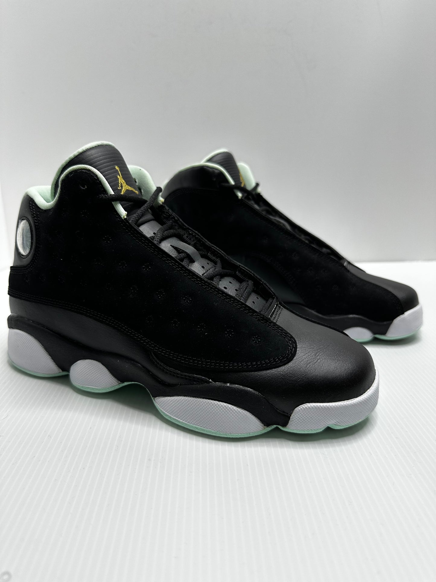 Jordan 13 Retro Black Mint Foam (GS) - Black/Mint Green