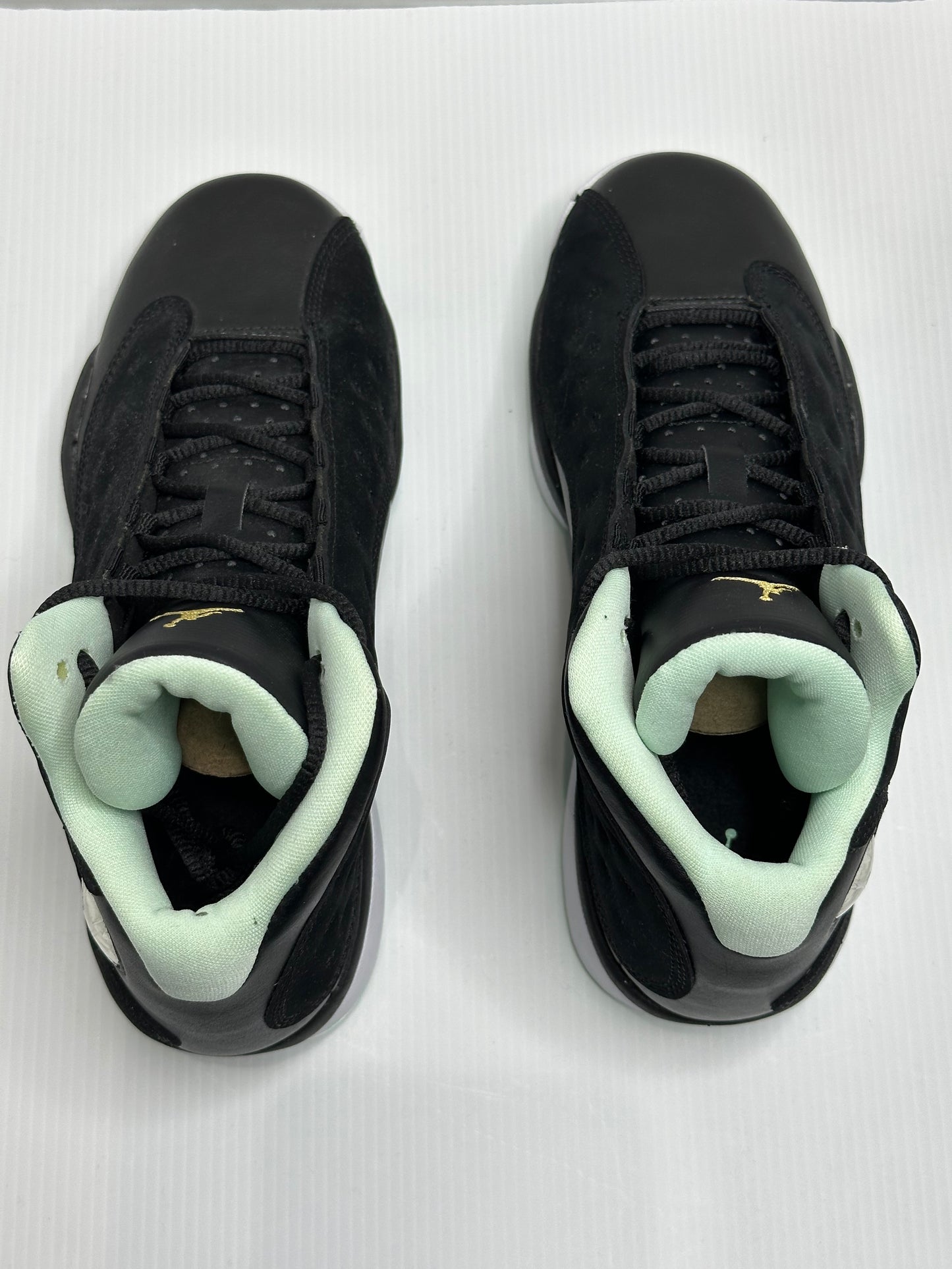 Jordan 13 Retro Black Mint Foam (GS) - Black/Mint Green
