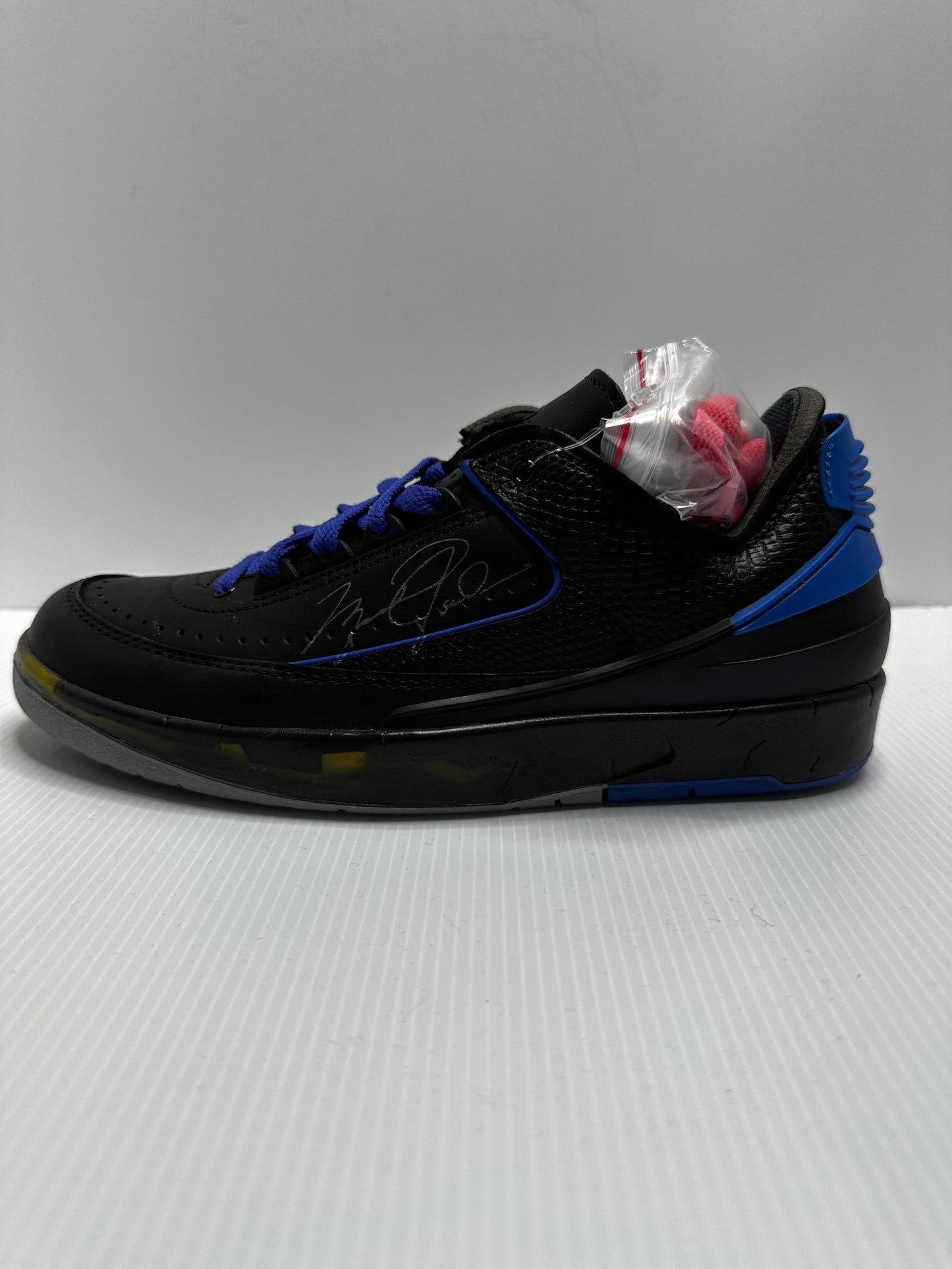 Off-White x Air Jordan 2 Retro Low SP - Black Varsity/Royal