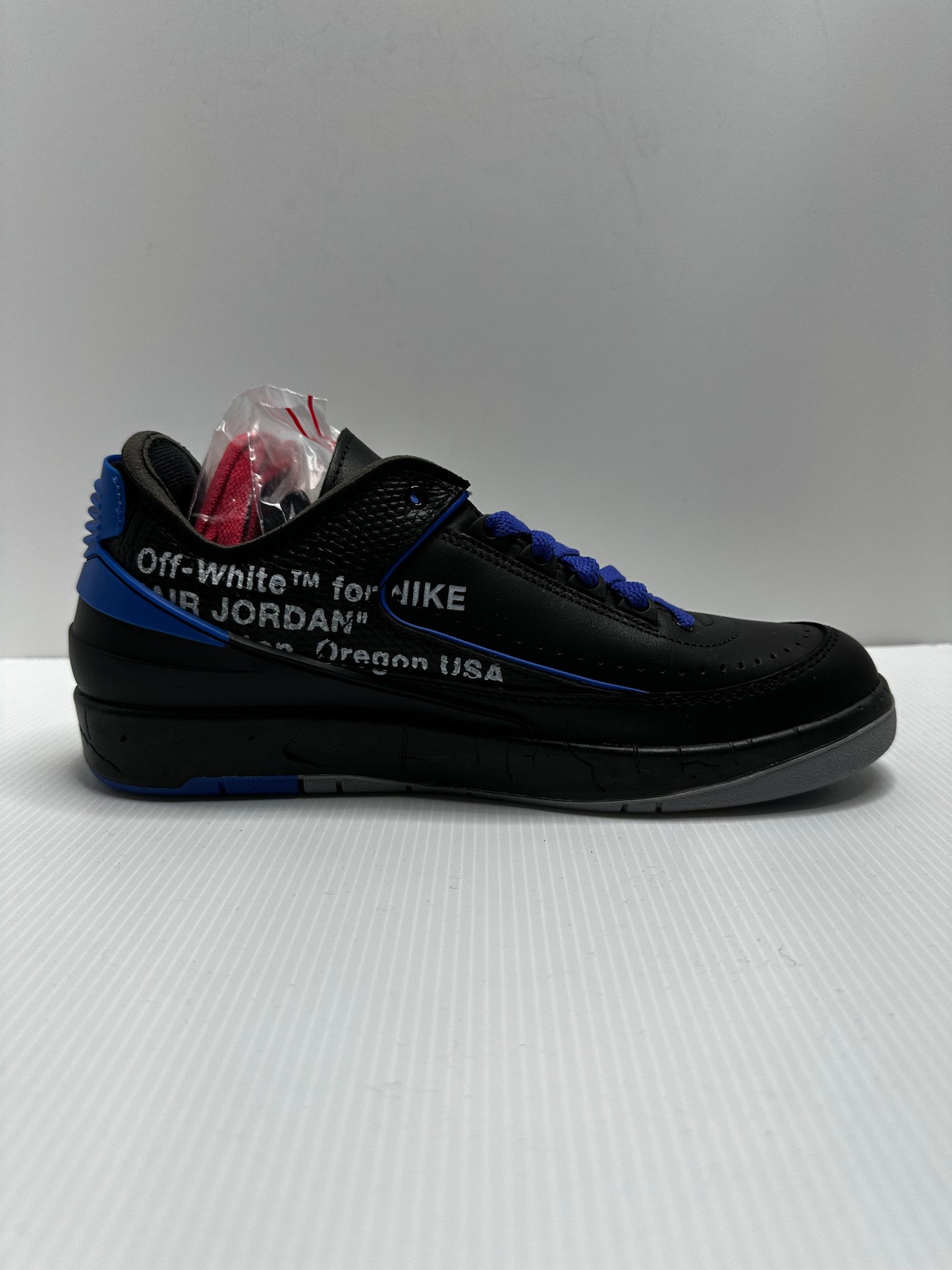 Off-White x Air Jordan 2 Retro Low SP - Black Varsity/Royal