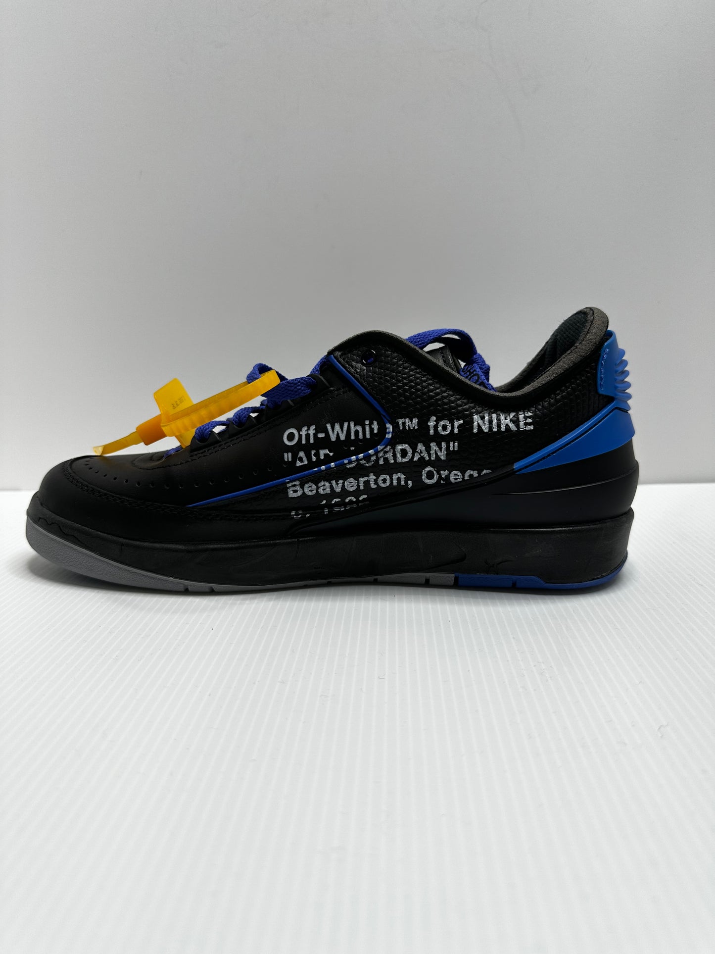 Off-White x Air Jordan 2 Retro Low SP - Black Varsity/Royal