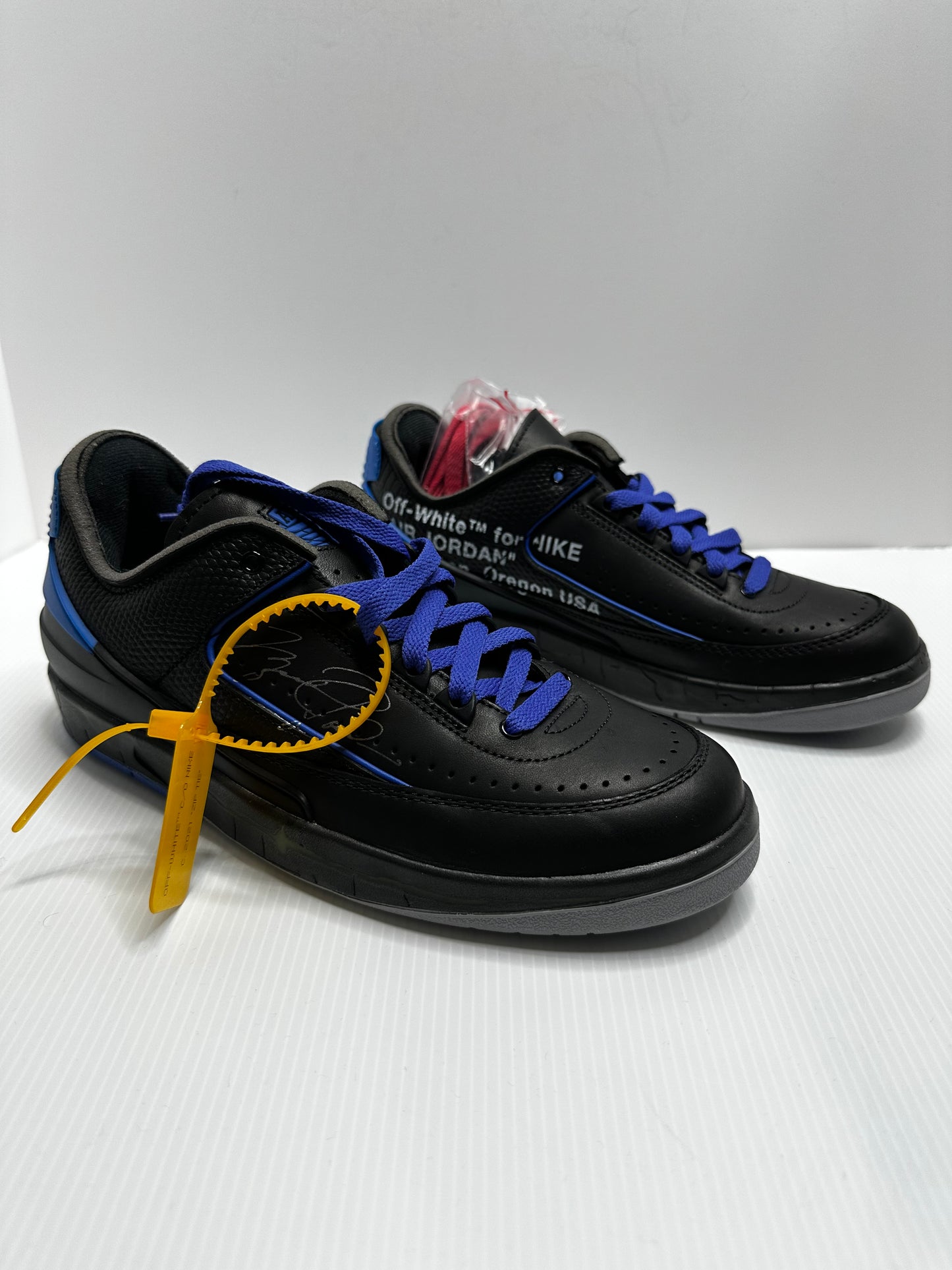 Off-White x Air Jordan 2 Retro Low SP - Black Varsity/Royal