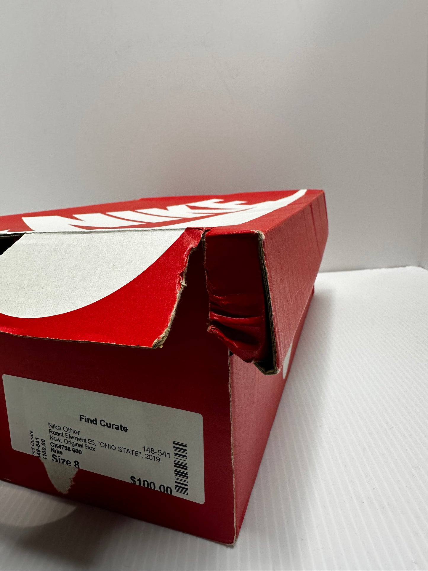 Nike React Element 55 Ohio St - University Red/White/Wolf Grey