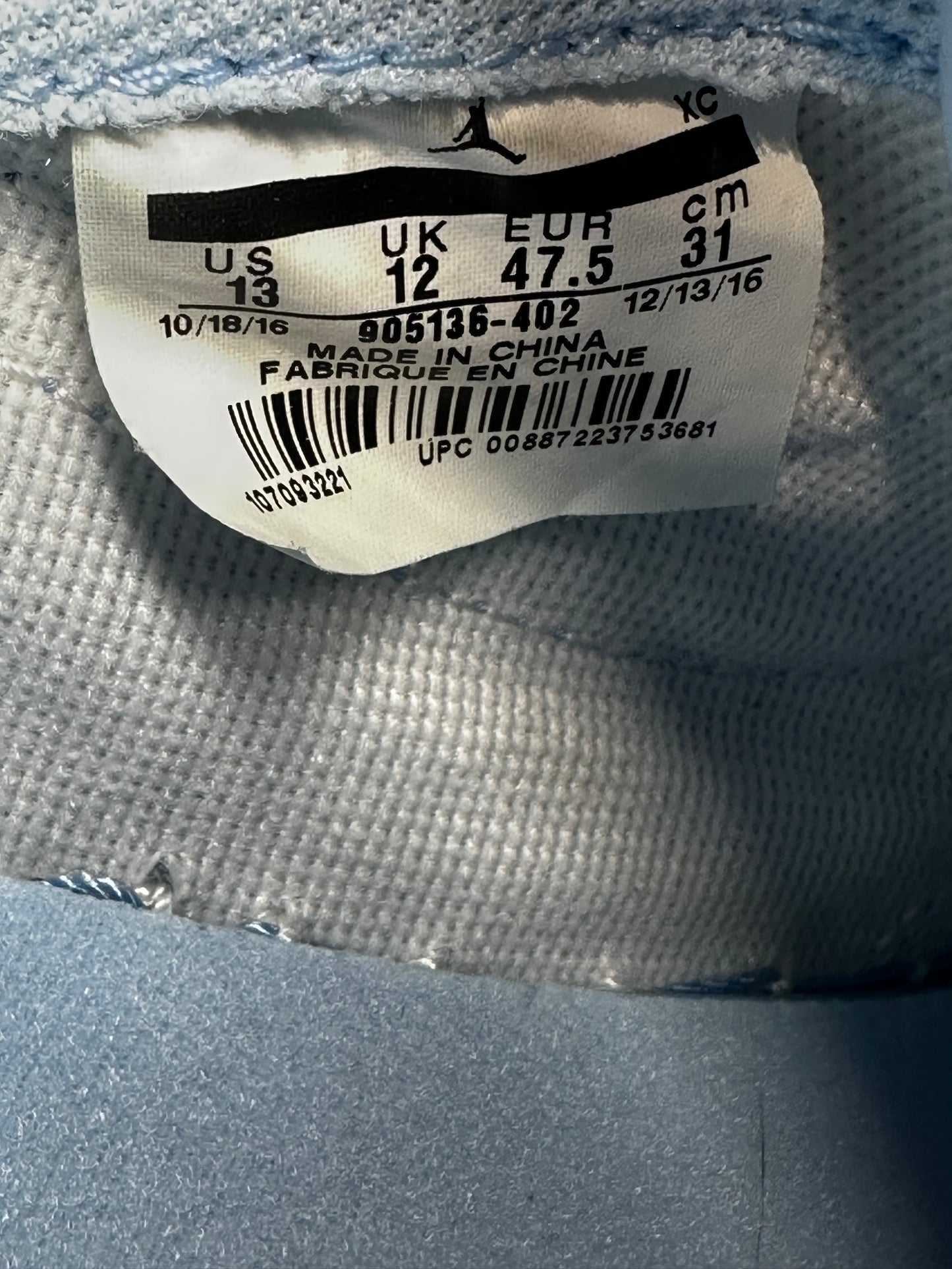 Preowned - Jordan 1 Retro Low OG "Ice Blue"