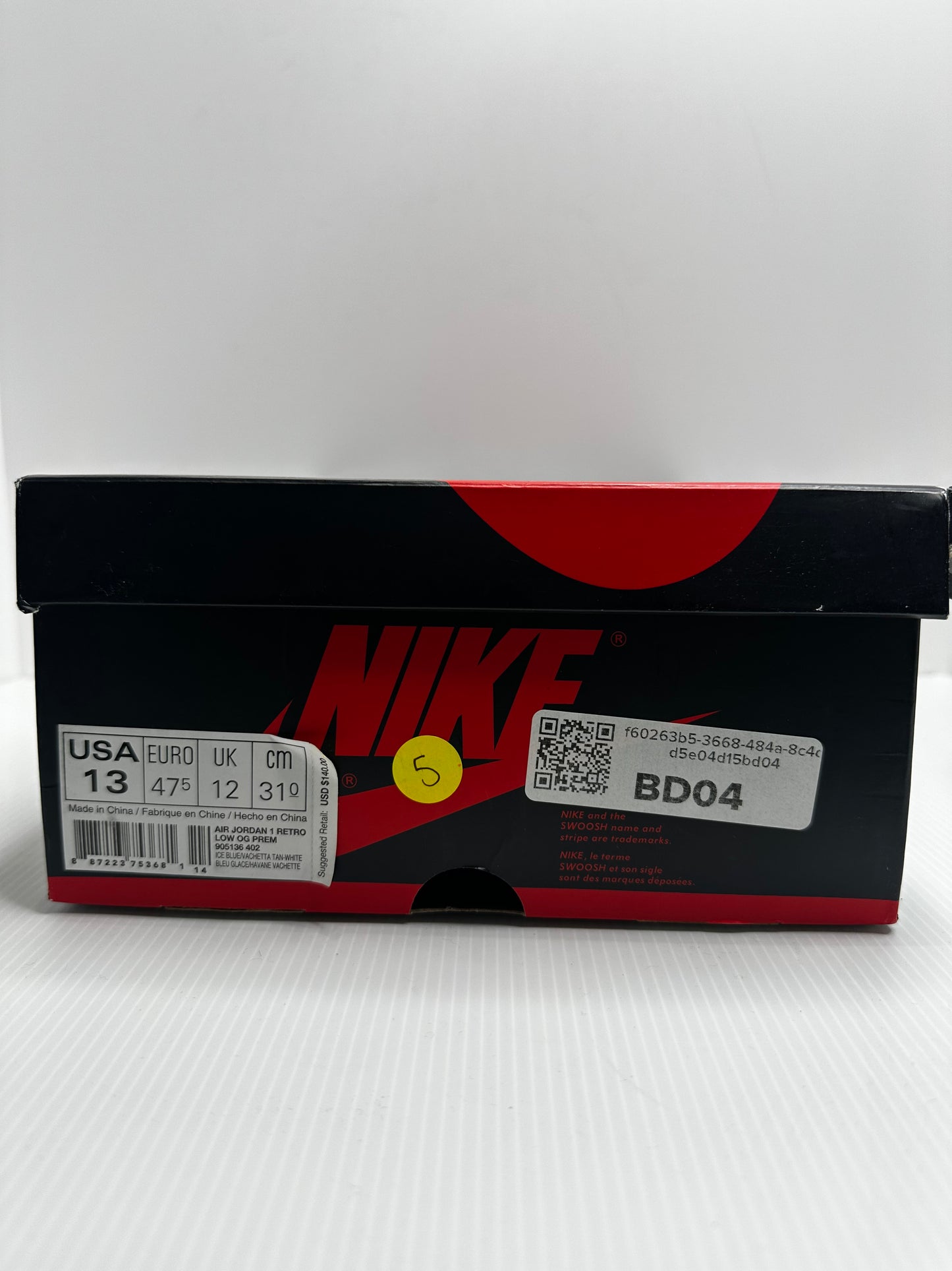 Preowned - Jordan 1 Retro Low OG "Ice Blue"