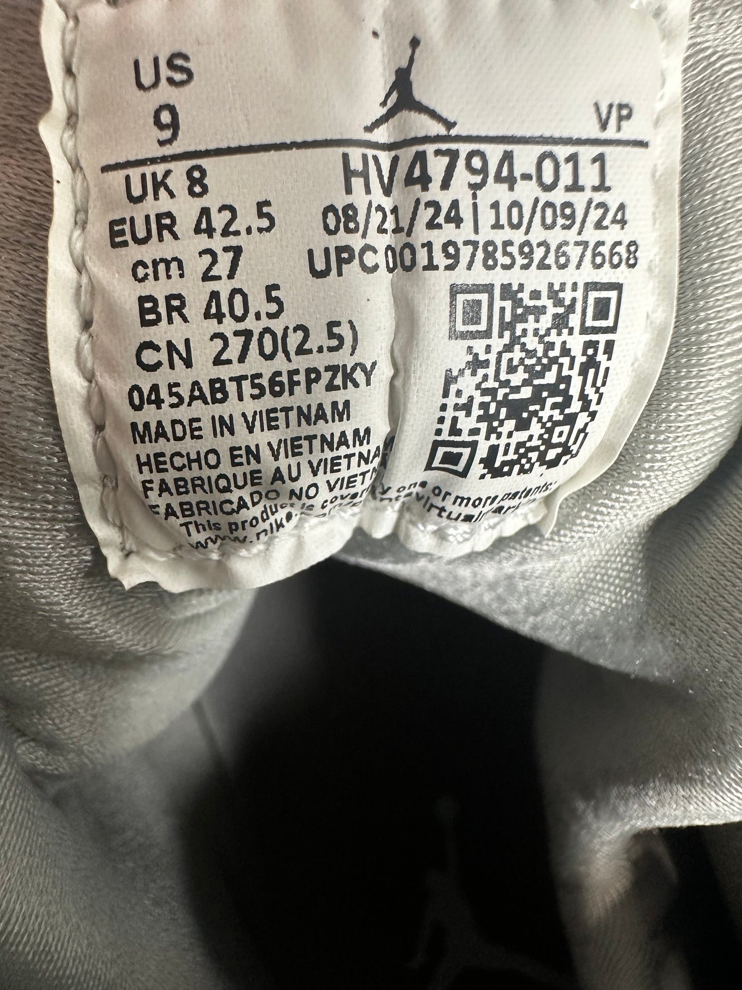 Jordan 9 Retro Cool Grey (2025) - Grey/White