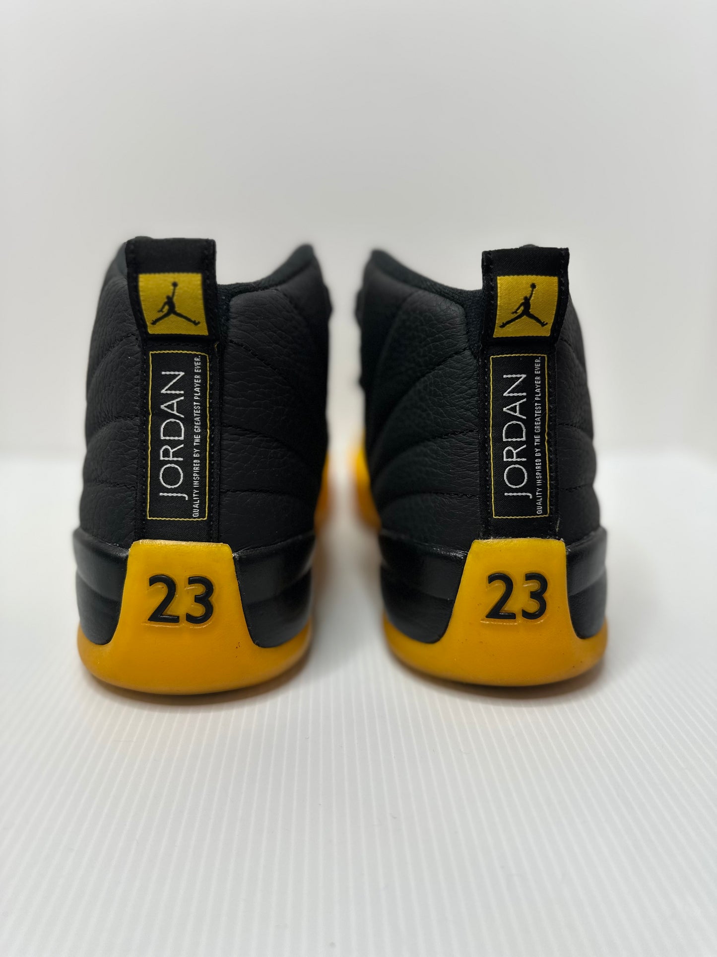 Preowned Jordan 12 Retro Black University Gold