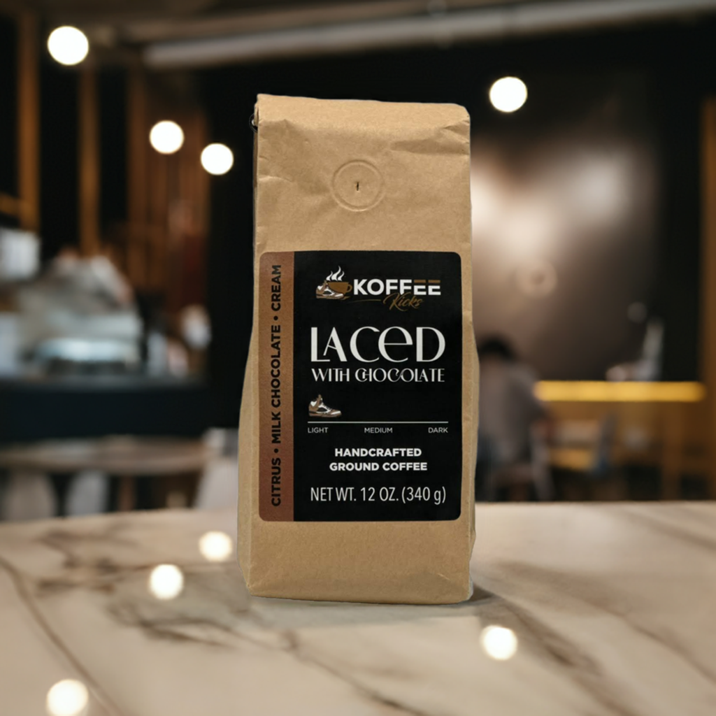 Koffee Kicks “Laced with Chocolate” Light Coffee 12 oz