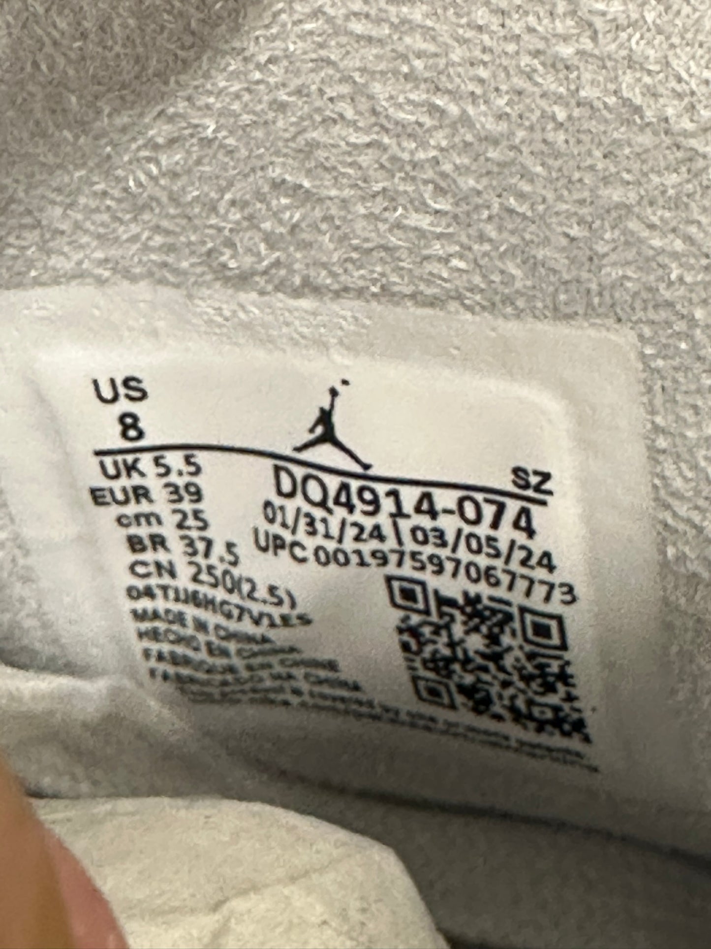Jordan 6 Retro Craft Paris Olympics Pearl (Women's)