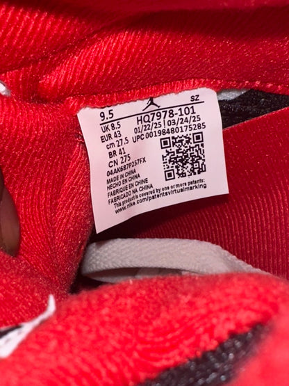 Jordan 5 Retro Fire Red Black Tongue (2025)