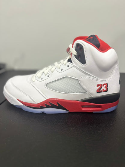 Jordan 5 Retro Fire Red Black Tongue (2025)