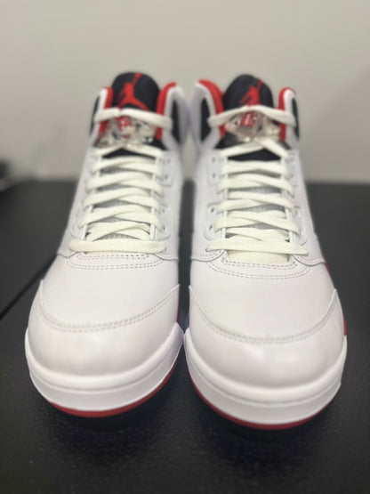 Jordan 5 Retro Fire Red Black Tongue (2025)