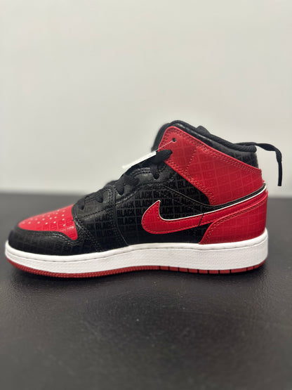 Jordan 1 Mid Bred Text (GS)
