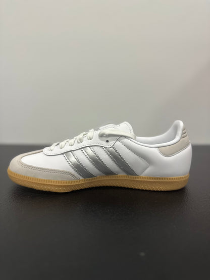 adidas Samba OG White Silver Metallic Grey (Women's)