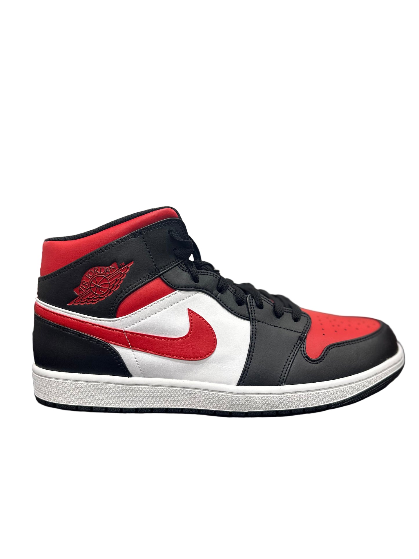 Jordan 1 Mid White Black Red (2022)