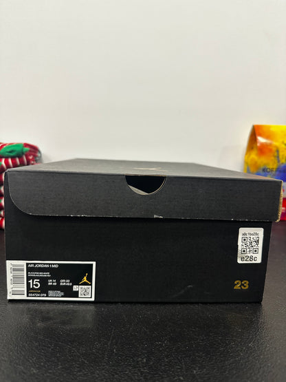 Jordan 1 Mid White Black Red (2022)