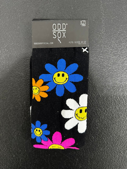 Odd Sox Graphic Socks Trippy Flowers