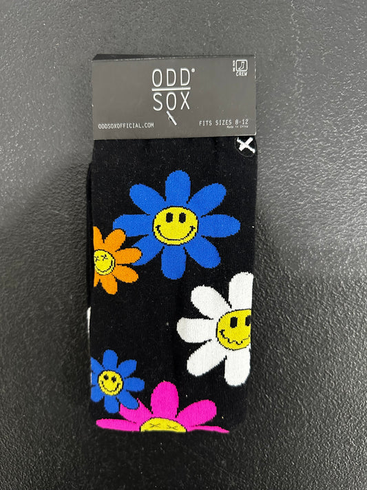 Odd Sox Graphic Socks Trippy Flowers