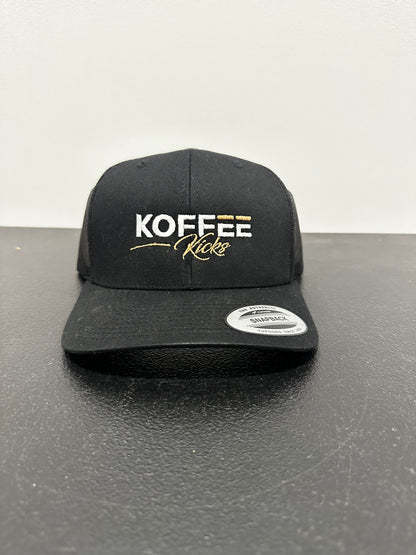 Koffee Kicks Trucker Hat - Black