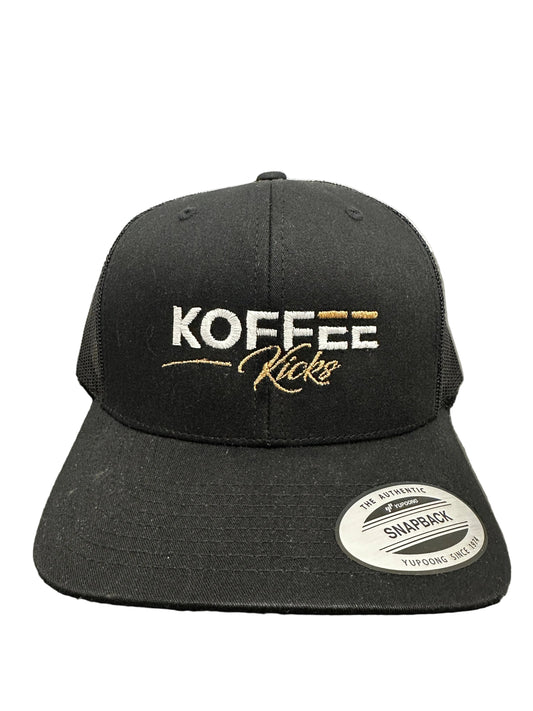Koffee Kicks Trucker Hat - Black