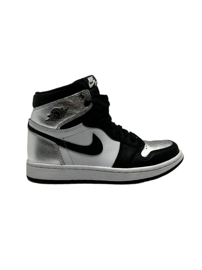 Preowned - Jordan 1 Retro High Silver Toe - Silver/Black