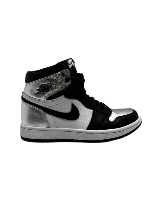 Preowned - Jordan 1 Retro High Silver Toe - Silver/Black