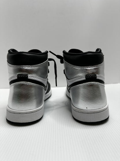 Preowned - Jordan 1 Retro High Silver Toe - Silver/Black