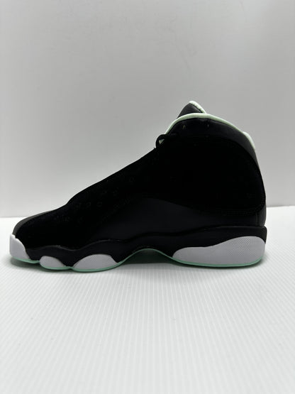 Jordan 13 Retro Black Mint Foam (GS) - Black/Mint Green