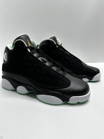 Jordan 13 Retro Black Mint Foam (GS) - Black/Mint Green