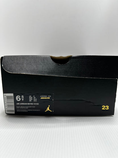Jordan 13 Retro Black Mint Foam (GS) - Black/Mint Green