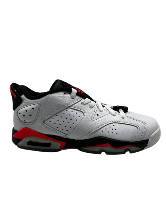 Jordan 6 Retro Low White Infrared 23 Black (GS) - Silver/Red